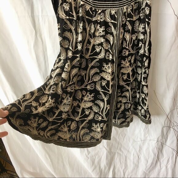 Max Edition Black Embroidered Cocktail Dress - Picture 3 of 6